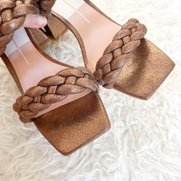 NWOT! Dolce Vita Daily Heels in Bronze Metallic Stella | Size 8.5 W - Picture 4 of 10